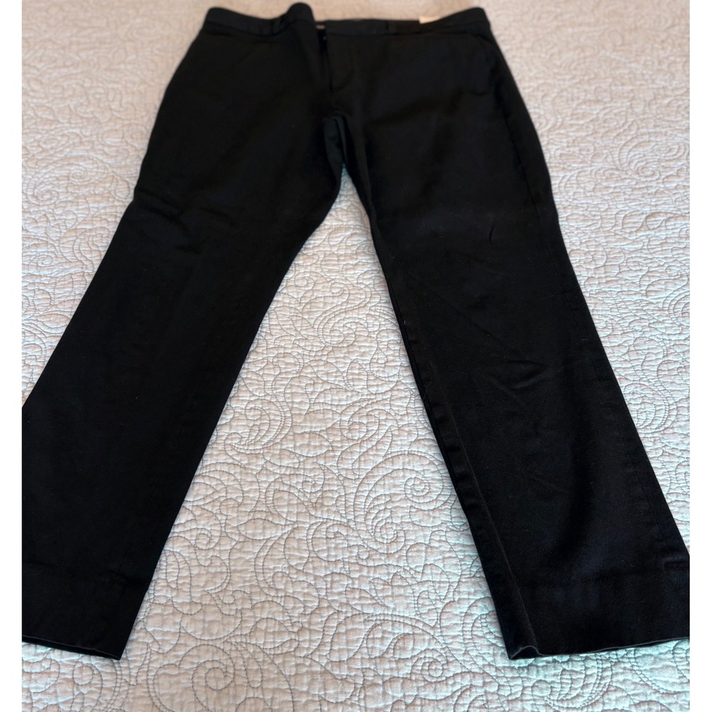 Banana Republic Jackson Fit Slim Ankle Pants Black 215801-00 Womens 12